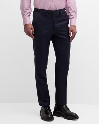 Men's Solid Twill Trousers