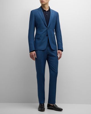 Men's Solid Wool-Blend Suit