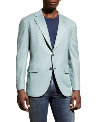 Men's Solid Wool-Cashmere Blazer