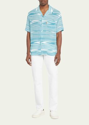 Men's Space-Dyed Camp Shirt