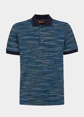 Men's Space-Dyed Pique Polo Shirt