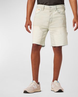 Men's Splatter-Effect Carpenter Shorts