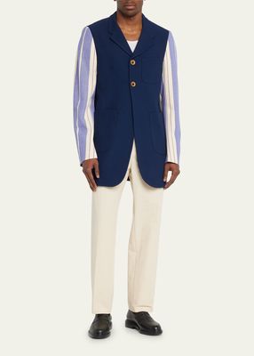 Men's Sport Coat with Pajama Sleeves