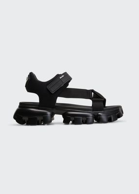 Men's Sporty Woven Nylon Tape Sandals