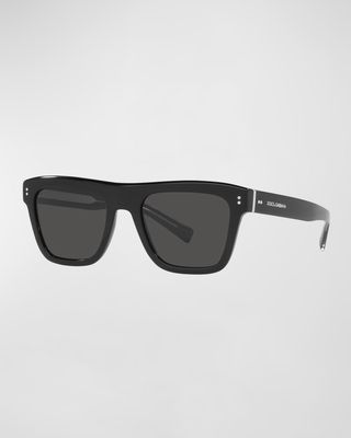 Men's Square Logo Sunglasses