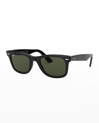 Men's Square Patterned Acetate Sunglasses