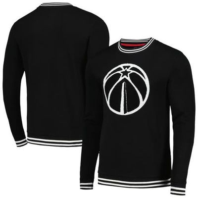 Men's Stadium Essentials Black Washington Wizards Club Level Pullover Sweatshirt