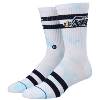 Men's Stance Utah Jazz Tie-Dye Crew Socks
