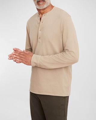 Men's Stand Collar Long-Sleeve T-Shirt