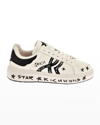 Men's Star Leather Low-Top Sneakers