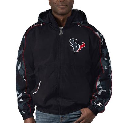 Men's Starter Black Houston Texans Thursday Night Gridiron Full-Zip Hoodie