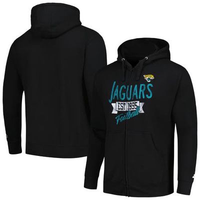 Men's Starter Black Jacksonville Jaguars Domestic Post Season Full-Zip Hoodie