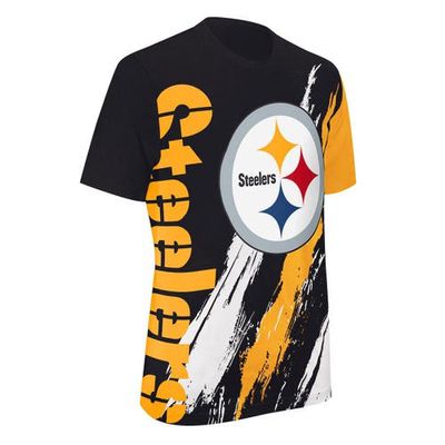 Men's Starter Black Pittsburgh Steelers Extreme Defender T-Shirt