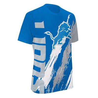Men's Starter Blue Detroit Lions Extreme Defender T-Shirt