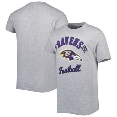 Men's Starter Heathered Gray Baltimore Ravens Prime Time T-Shirt