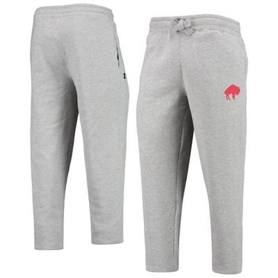 Men's Starter Heathered Gray Buffalo Bills Team Throwback Option Run Sweatpants in Heather Gray