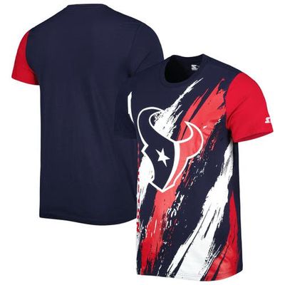 Men's Starter Navy Houston Texans Extreme Defender T-Shirt