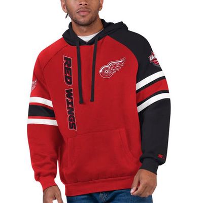 Men's Starter Red/Black Detroit Red Wings Gauntlet Pullover Hoodie