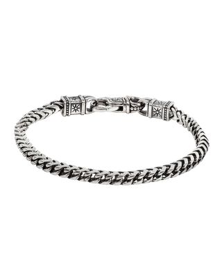Men's Sterling Silver Chain Link Bracelet, Size M