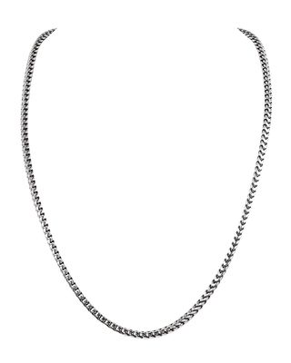 Men's Sterling Silver Chain Necklace, 22"