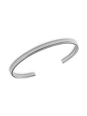 Men's Sterling Silver Cuff - Polished Silver - Size Medium - Polished Silver - Size Medium