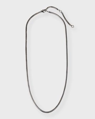 Men's Sterling Silver Snake Chain Necklace; 26"L