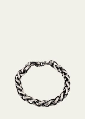 Men's Sterling Silver Wheat Chain Bracelet