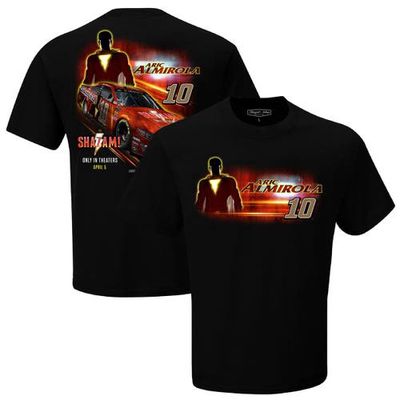 Men's Stewart-Haas Racing Team Collection Black Aric Almirola Shazam! Spoiler T-Shirt