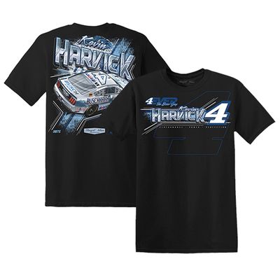 Men's Stewart-Haas Racing Team Collection Black Kevin Harvick 2023 #4 Busch Light T-Shirt