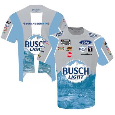 Men's Stewart-Haas Racing Team Collection Gray Kevin Harvick Busch Light Sublimated Uniform T-Shirt