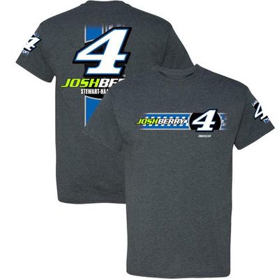 Men's Stewart-Haas Racing Team Collection Heather Charcoal Josh Berry Lifestyle T-Shirt