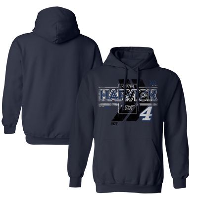 Men's Stewart-Haas Racing Team Collection Navy Kevin Harvick Kinetic Pullover Hoodie