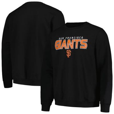 Men's Stitches Black San Francisco Giants Pullover Sweatshirt