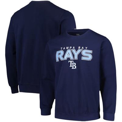 Men's Stitches Navy Tampa Bay Rays Pullover Sweatshirt