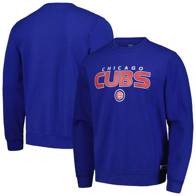 Men's Stitches Royal Chicago Cubs Pullover Sweatshirt