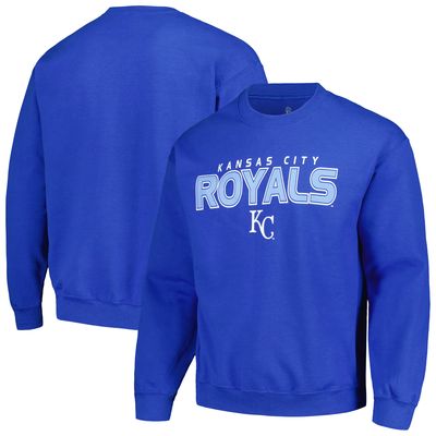 Men's Stitches Royal Kansas City Royals Pullover Sweatshirt