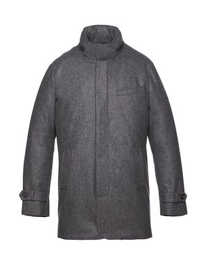 Men's Stretch Hooded Slim-Fit Car Coat - Charcoal - Size XS - Charcoal - Size XS