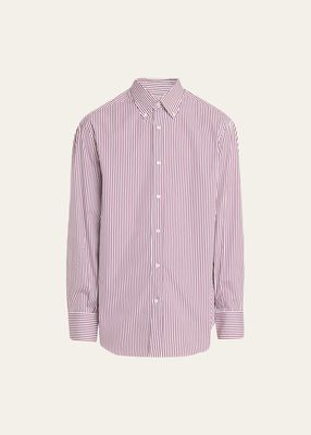 Men's Striped Cotton Sport Shirt