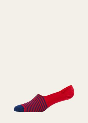 Men's Striped No-Show Socks