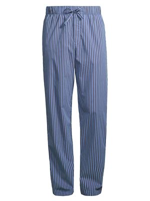 Men's Striped Pajama Pants - Navy Black - Size Small - Navy Black - Size Small
