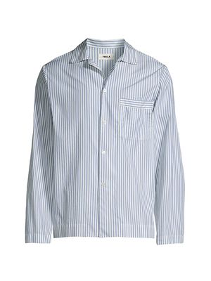 Men's Striped Pajama Shirt - Placid Stripe - Size Large - Placid Stripe - Size Large