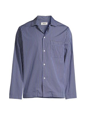 Men's Striped Pajama Shirt - Verneuil Stripe - Size Small - Verneuil Stripe - Size Small