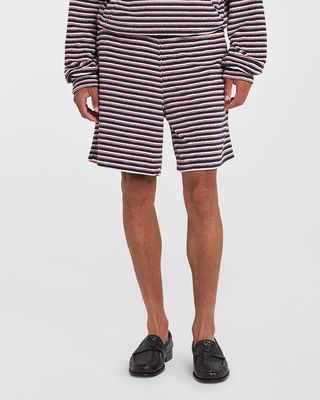 Men's Striped Terry Shorts