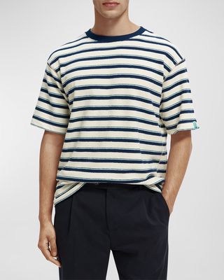 Men's Structured Striped T-Shirt