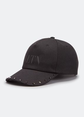 Men's Studded VLTN-Logo Baseball Hat