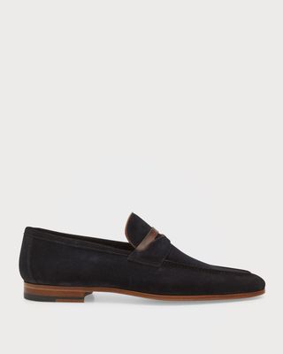 Men's Suede Leather Penny Loafers