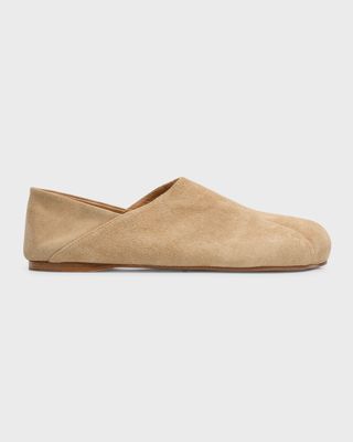 Men's Suede Paw Slippers