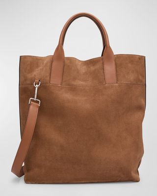 Men's Suede Tote Bag