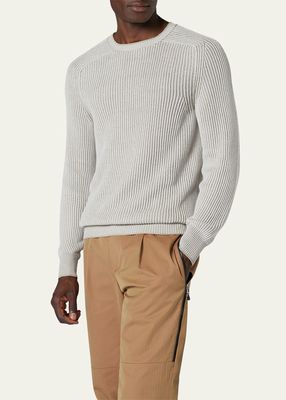 Men's Summer Dinghy Linen Crewneck Sweater