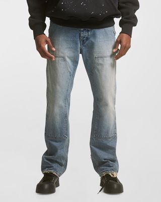 Men's Sun-Faded Denim Carpenter Jeans